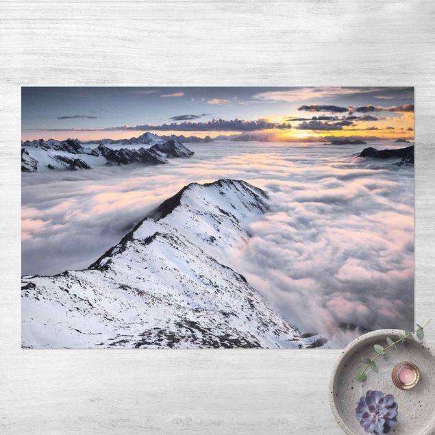 outdoor mat View Of Clouds And Mountains