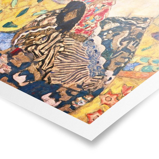 Art posters Gustav Klimt - Lady With Fan