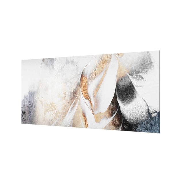 Elisabeth Fredriksson poster Golden Abstract Painting Winter