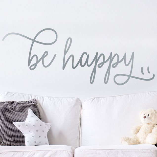 Wall decals quotes Be Happy
