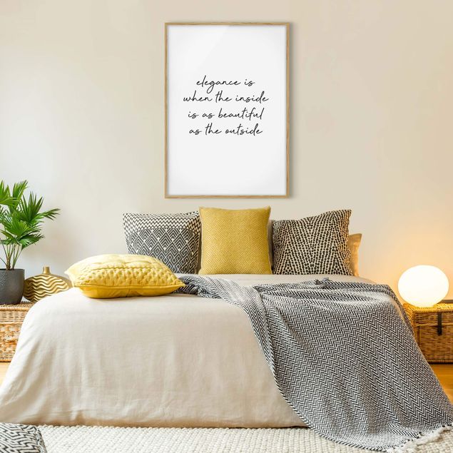 Framed quotes Beautiful Elegance