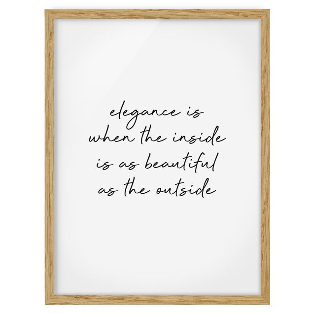 Wall quotes framed Beautiful Elegance