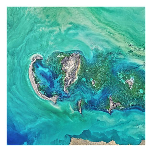 Glass splashback NASA Picture Caspian Sea