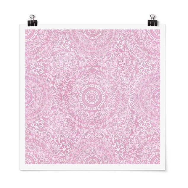 Prints mandala Pattern Mandala Light Pink