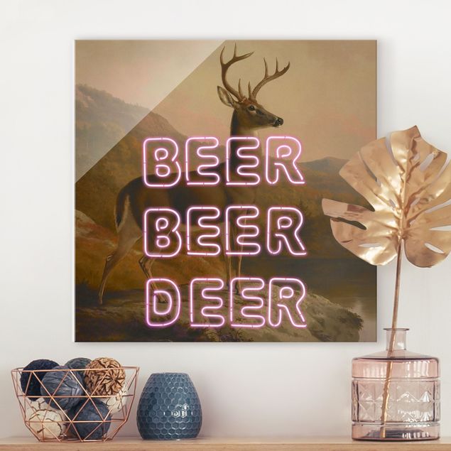 Wall art deer Beer Beer Deer