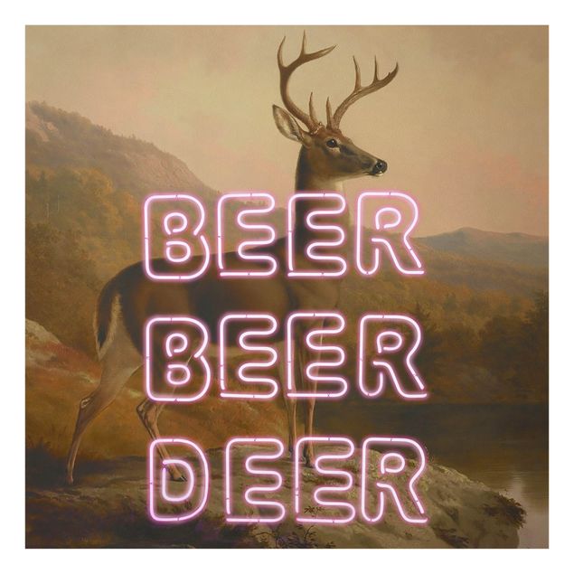 Prints brown Beer Beer Deer