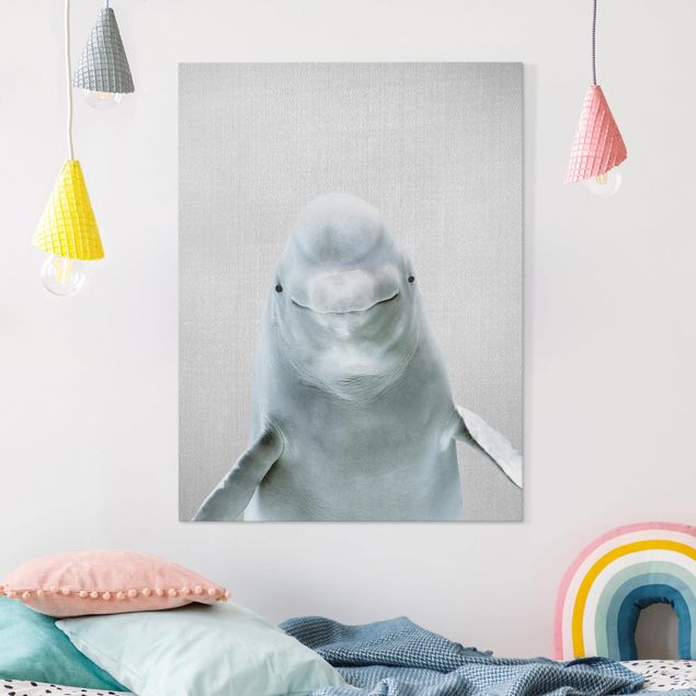 Canvas prints fishes Beluga Whale Bob