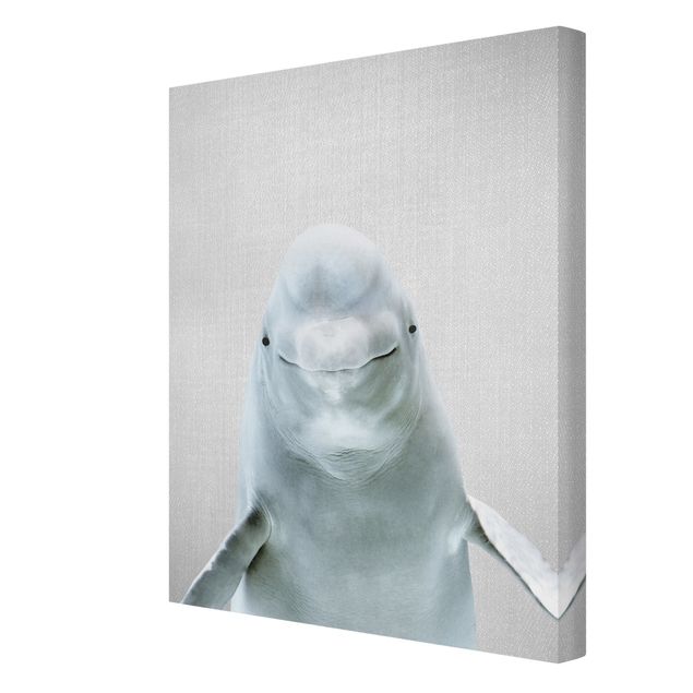 Modern art prints Beluga Whale Bob