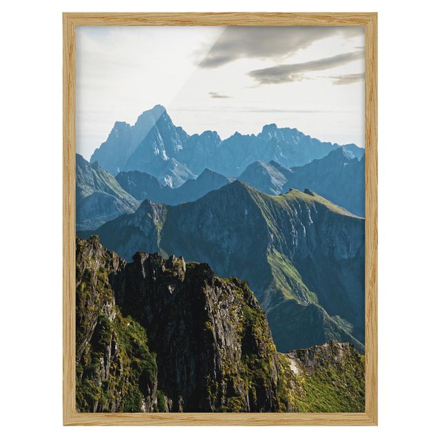 Contemporary art prints Mountains On The Lofoten