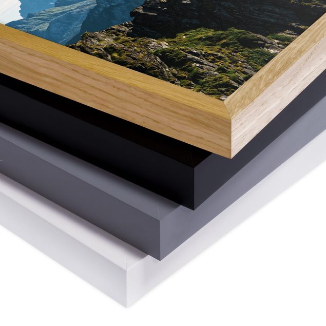 Framed landscape prints Mountains On The Lofoten