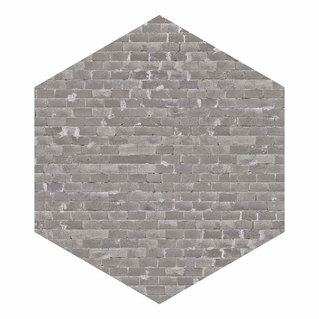 Gray wallpaper Concrete Brick