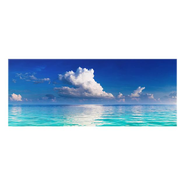 Glass splashback Turquoise Lagoon