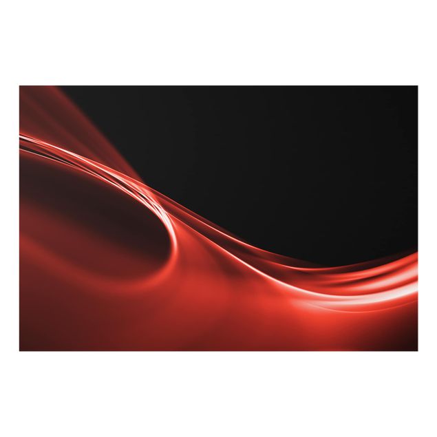 Glass Splashback - Red Wave - Landscape 2:3