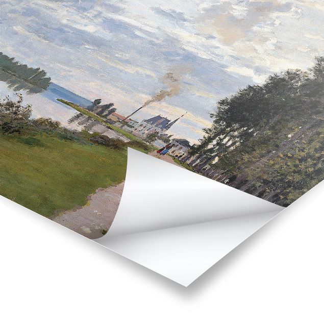 Modern art prints Claude Monet - The Waterfront At Argenteuil