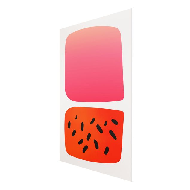 Abstract art prints Abstract Shapes - Melon And Pink