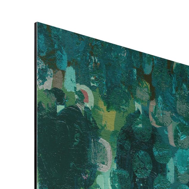 Turquoise canvas wall art Callais