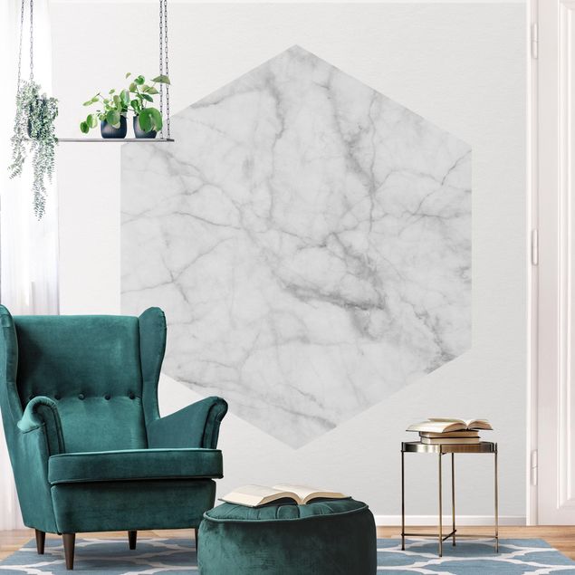 Wallpapers modern Bianco Carrara