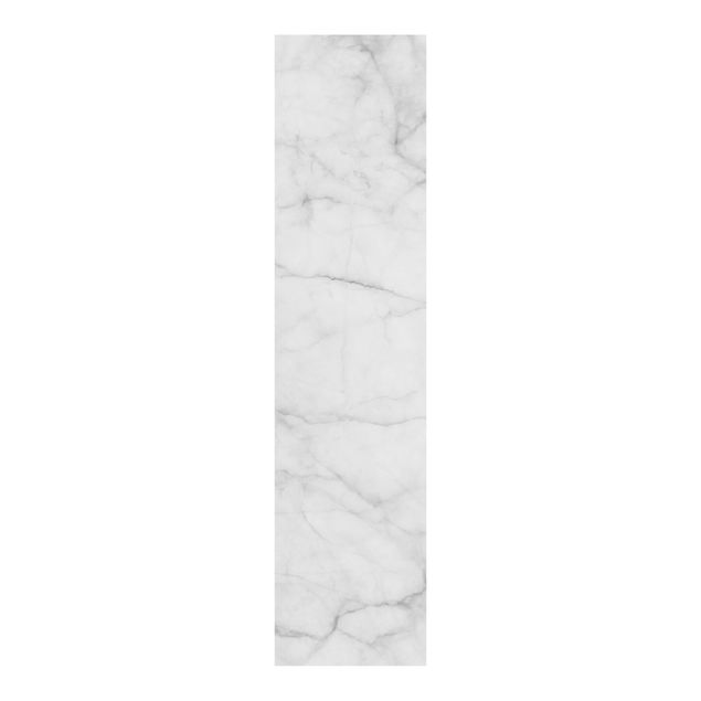 Patterned curtain panels Bianco Carrara