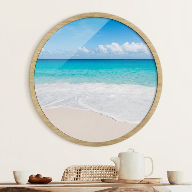 Framed beach pictures Blue Wave