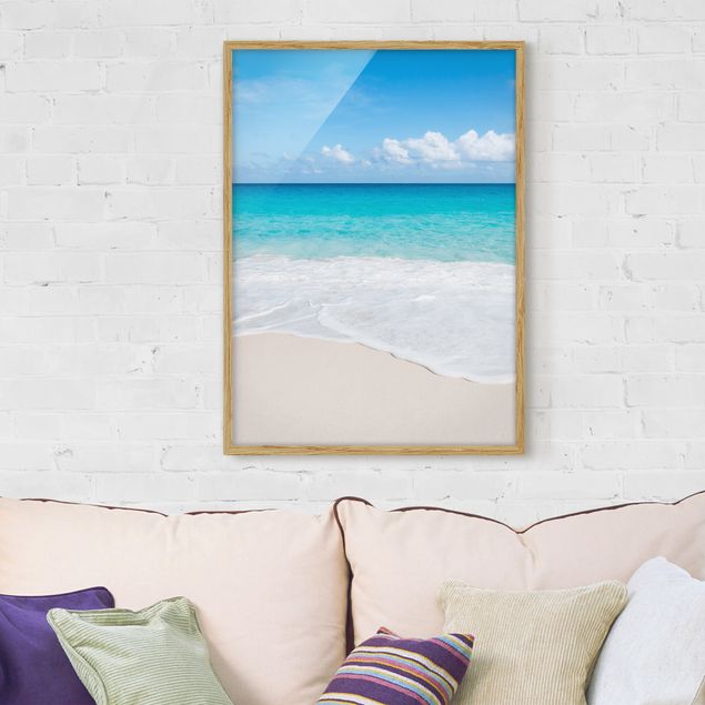 Framed beach pictures Blue Wave