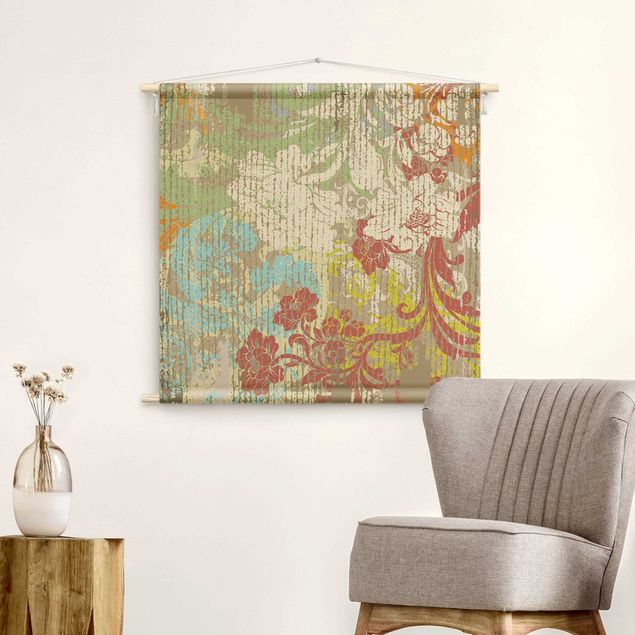 extra large tapestry wall hangings Flowers Of Yesteryear