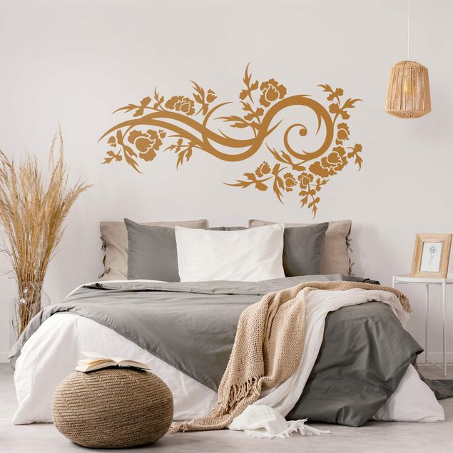 Leaf wall stickers Flower Wave Tendril