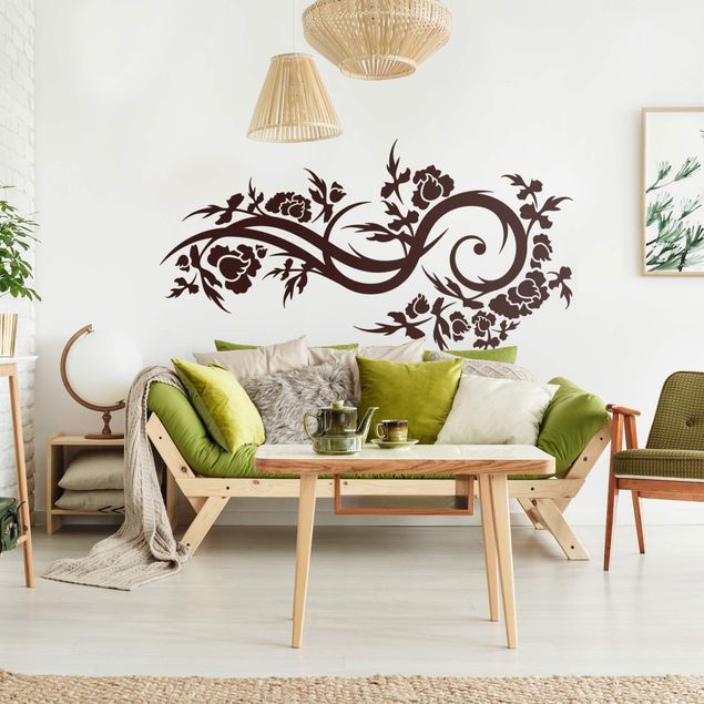 Wall stickers Flower Wave Tendril
