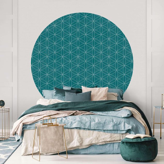 Wallpapers geometric Flower Of Life Line Pattern