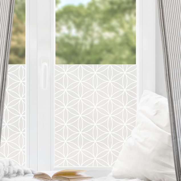 Frosted window film Flower Of Life Pattern