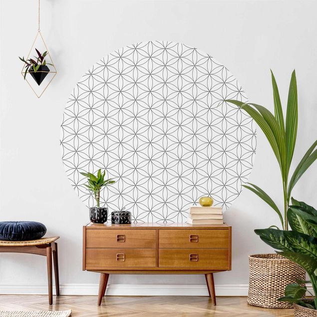 Geometric shapes wallpaper Flower Of Life Pattern