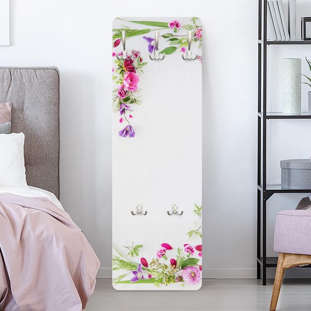 Wall mounted coat rack flower Flower Arrangement