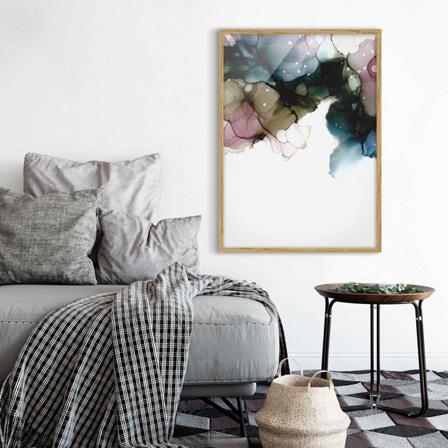 Contemporary art prints Floral Arches With Gold