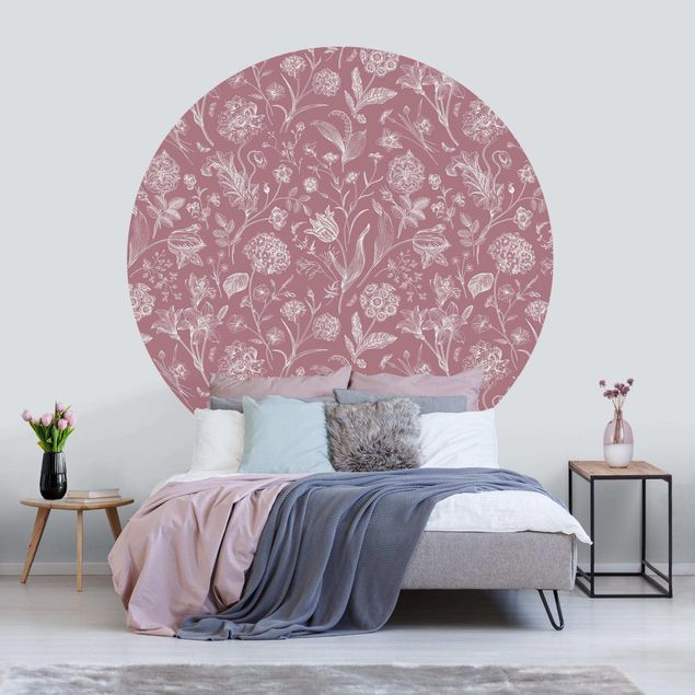 Wallpapers flower Flower Dance On Antique Pink