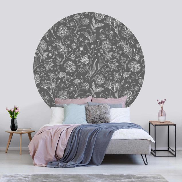 Wallpapers flower Flower Dance On Grey