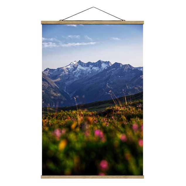 Flower print Flowering Meadow In The Mountains