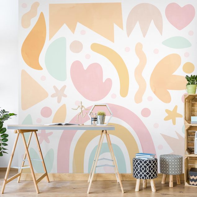 Modern wallpaper designs Boho Abstract Shapes