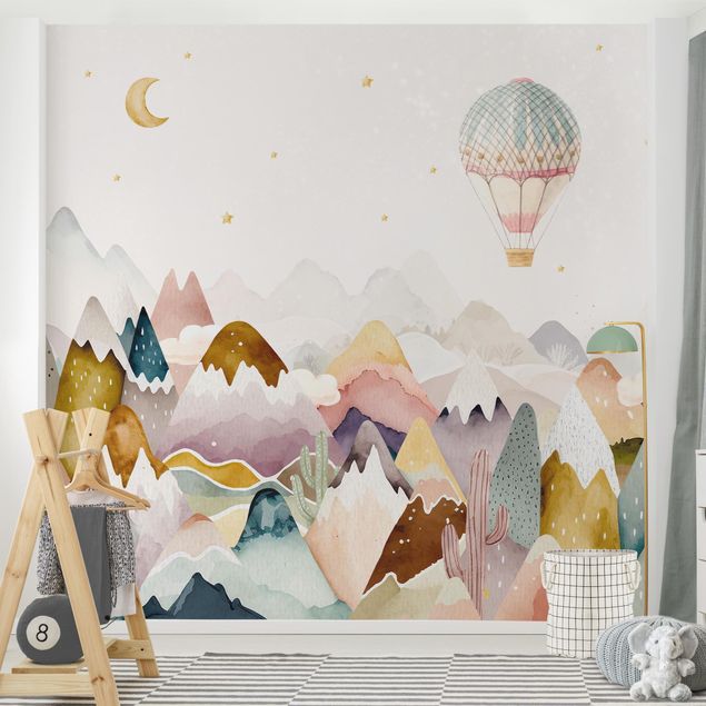 Modern wallpaper designs Boho Mountainous Landscape