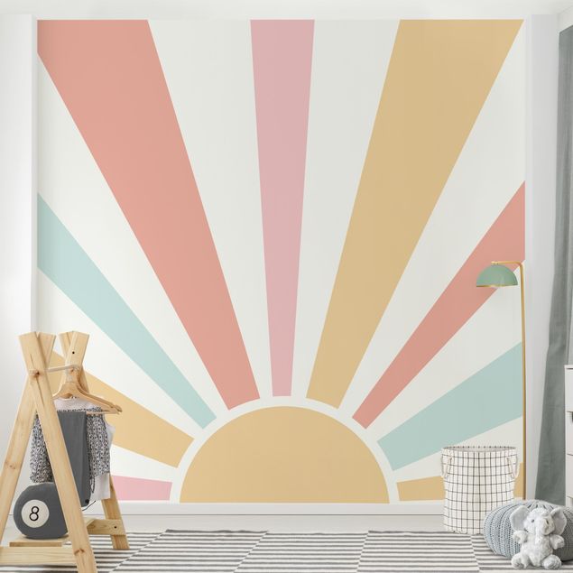 Wallpapers modern Boho Sun Pastel