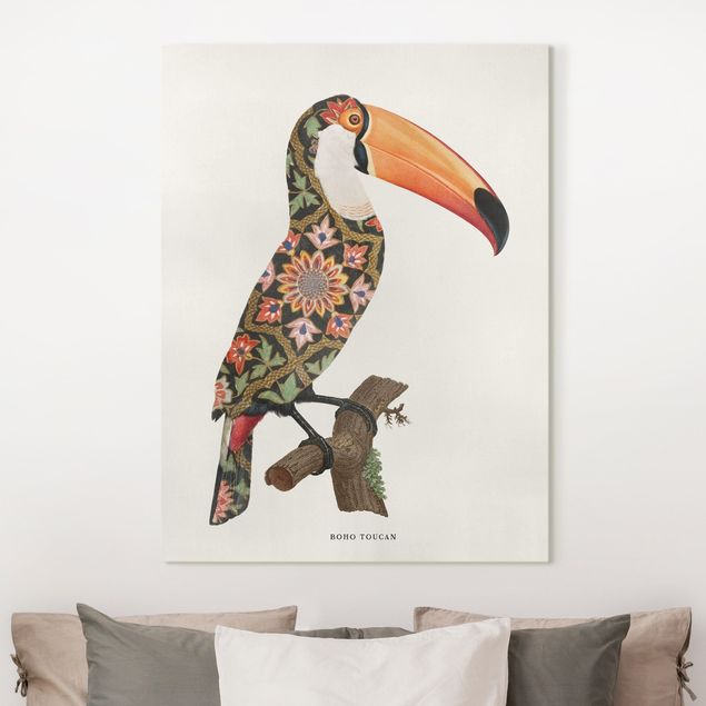 Canvas birds Boho Birds - Toucan