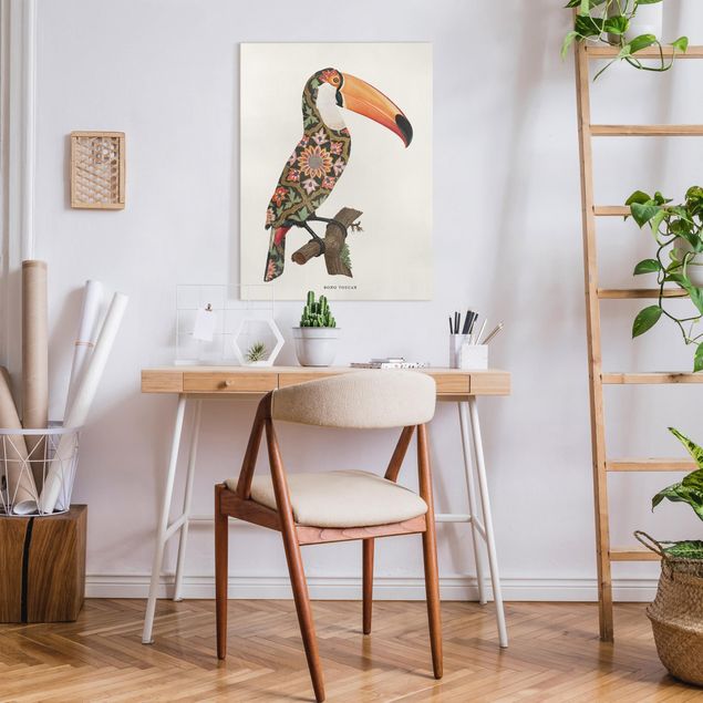 Canvas art Boho Birds - Toucan