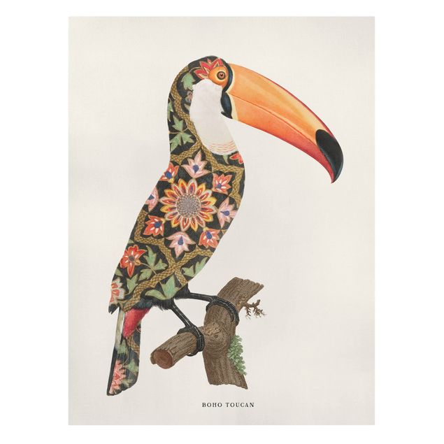 Prints multicoloured Boho Birds - Toucan