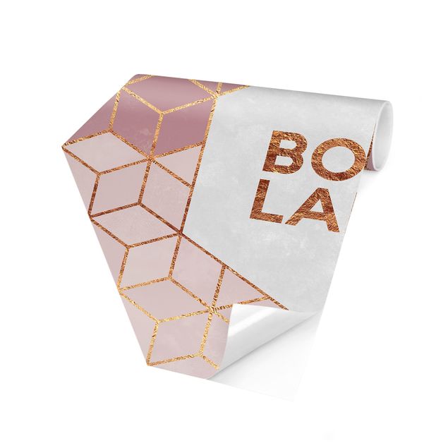 Wallpapers patterns Boss Lady Hexagons Pink
