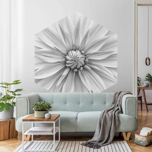 Modern wallpaper designs Botanical Blossom In White