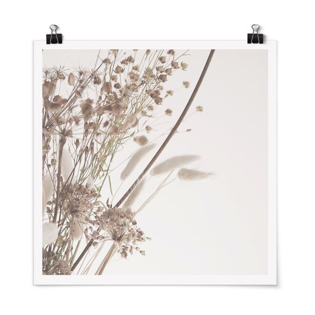 Contemporary art prints Bouquet Of Ornamental Grass And Flowers