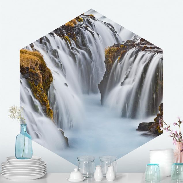 Wallpapers dunes Brúarfoss Waterfall In Iceland
