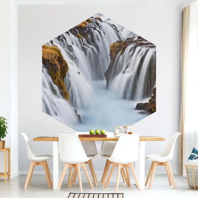 Wallpapers waterfall Brúarfoss Waterfall In Iceland