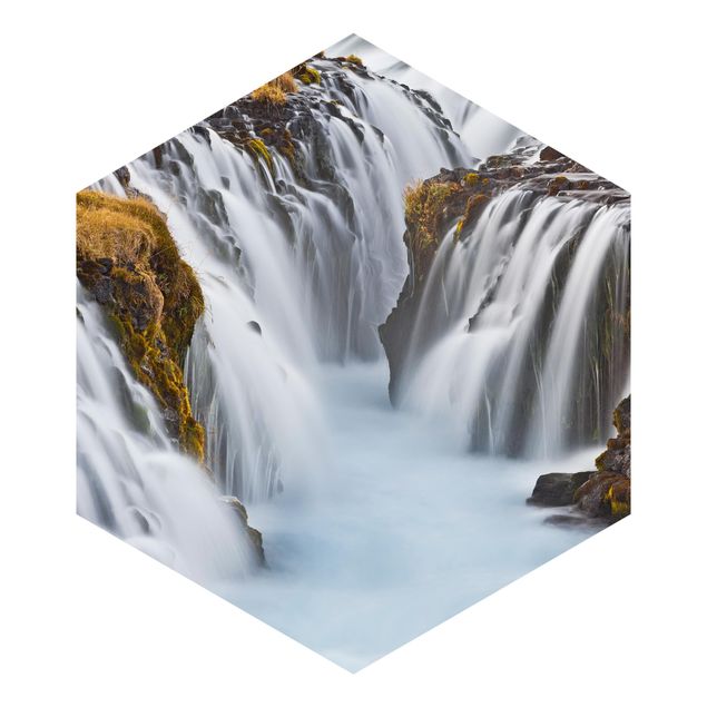 Wallpapers landscape Brúarfoss Waterfall In Iceland