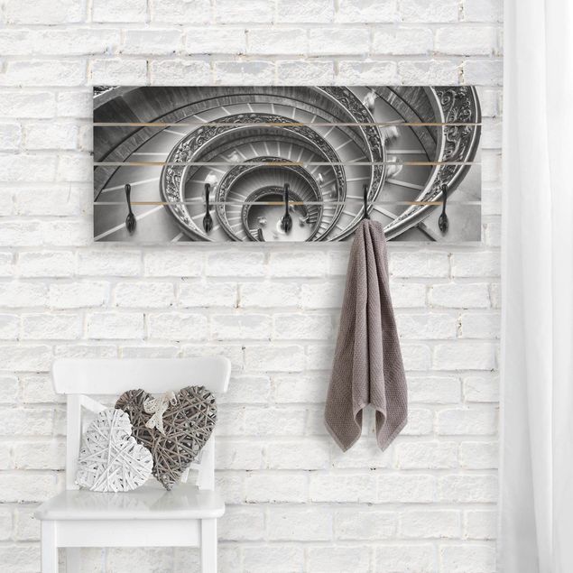 Wall mounted coat rack architecture and skylines Bramante Staircase
