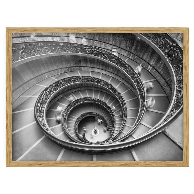 Framed prints black and white Bramanta Staircase