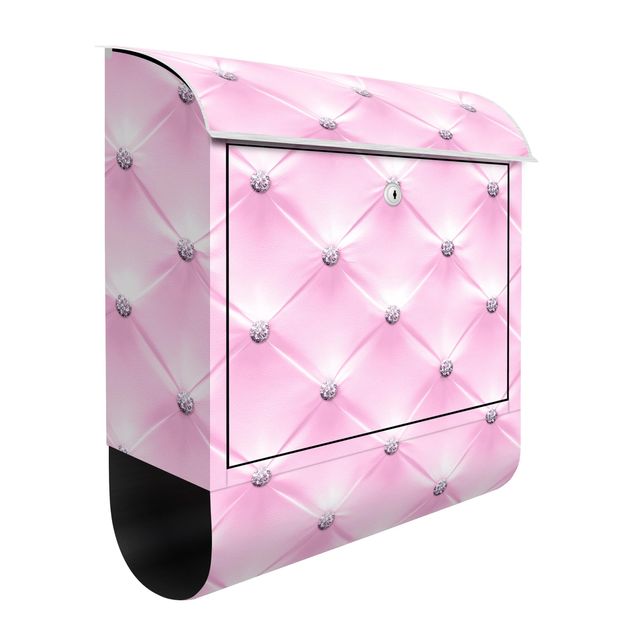 Letterboxes pink Diamond Light Pink Luxury